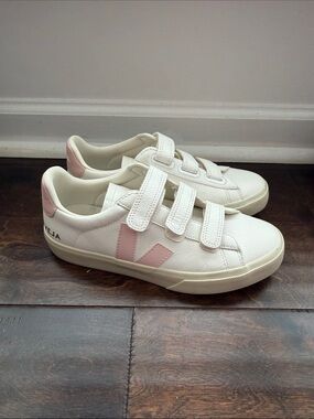 Veja Recife Velcro Sneakers Pink White 8